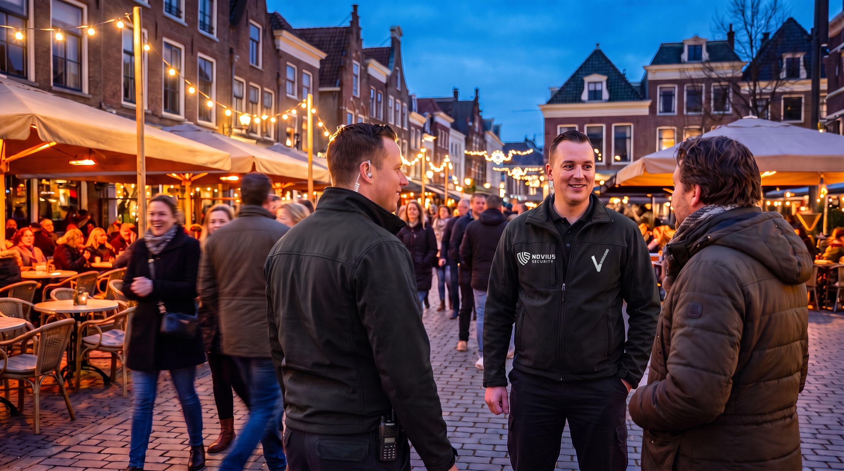 Beveiliging bij een avondevenement